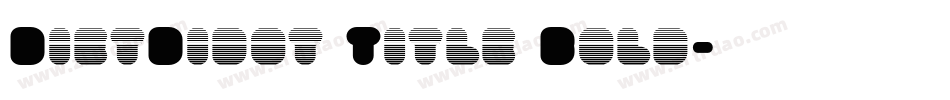 DietDidot Title Bold字体转换